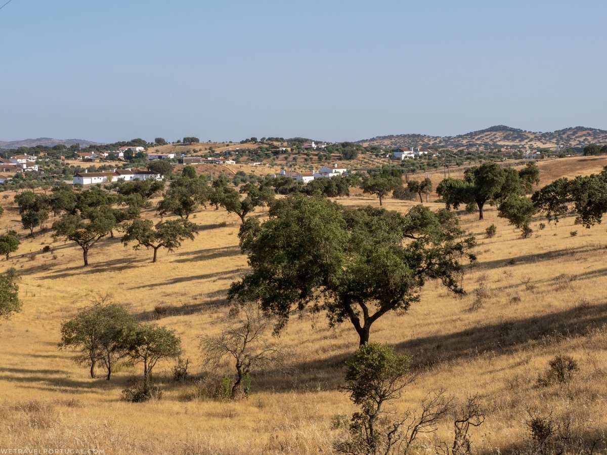 Alentejo - rolling hills, trees, plains