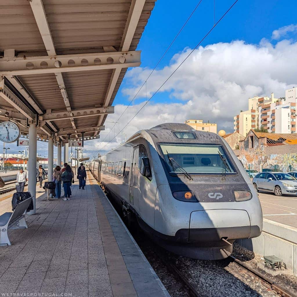 Alfa Pendula Train Arriving in Faro