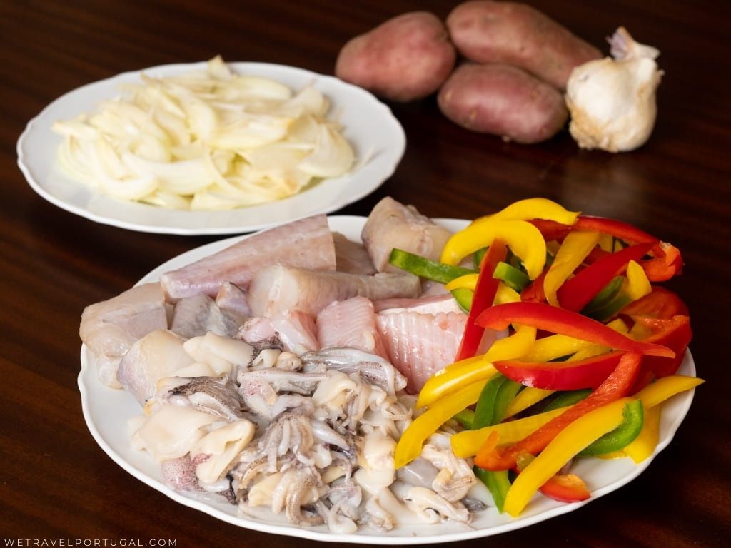 Caldeirada de Peixe Ingredients