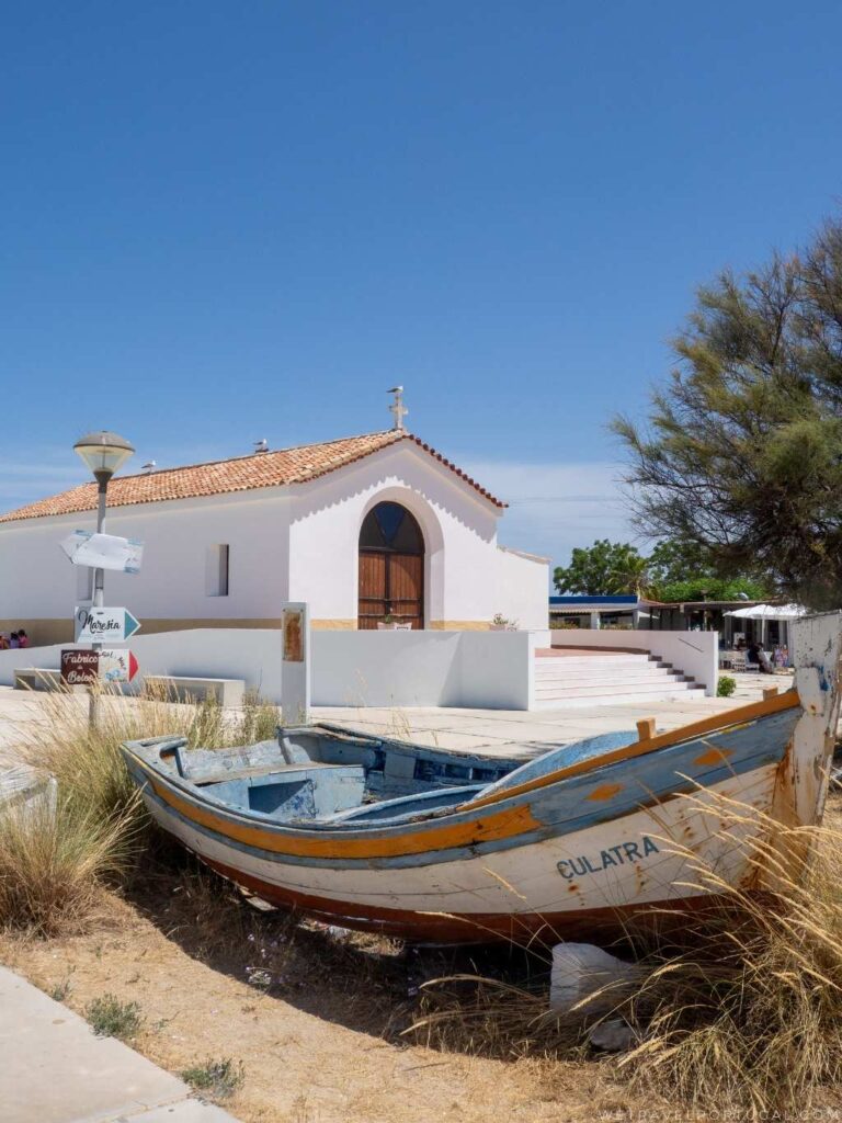 Culatra Island Church and Boat