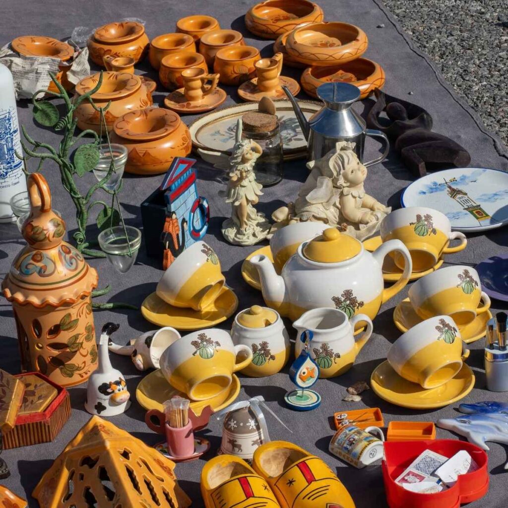 Items for Sale at a flea market