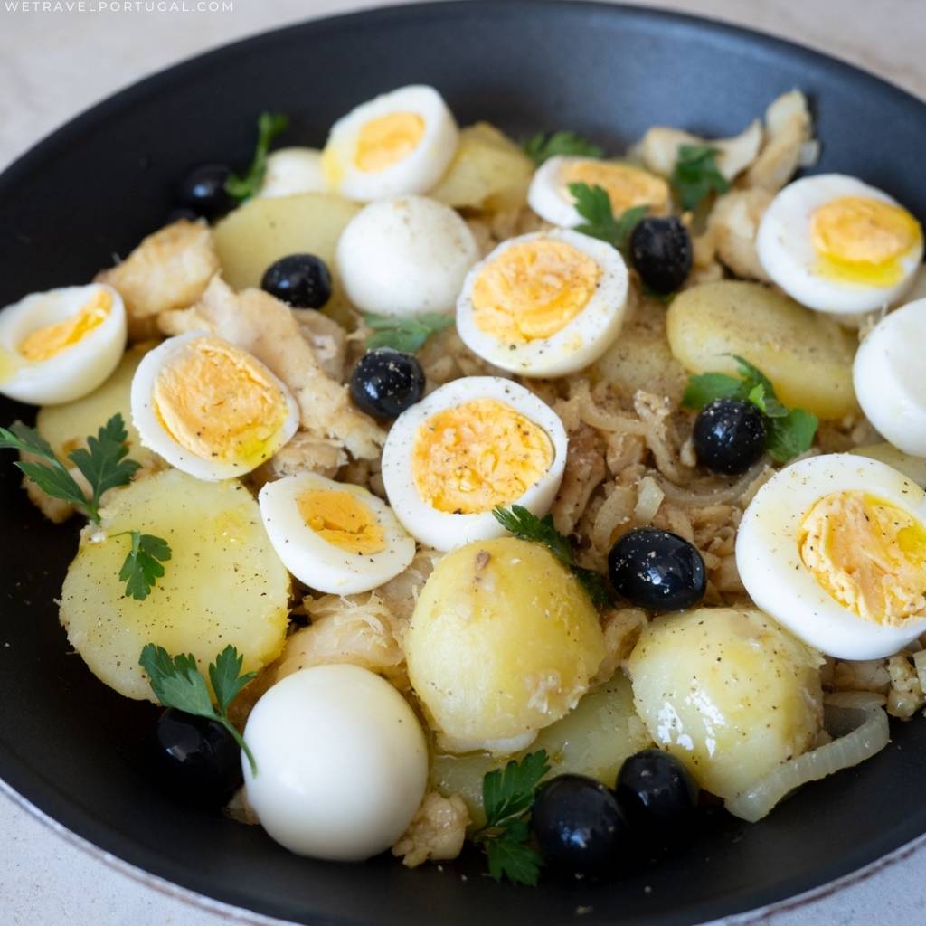 cod with potatoes and eggs