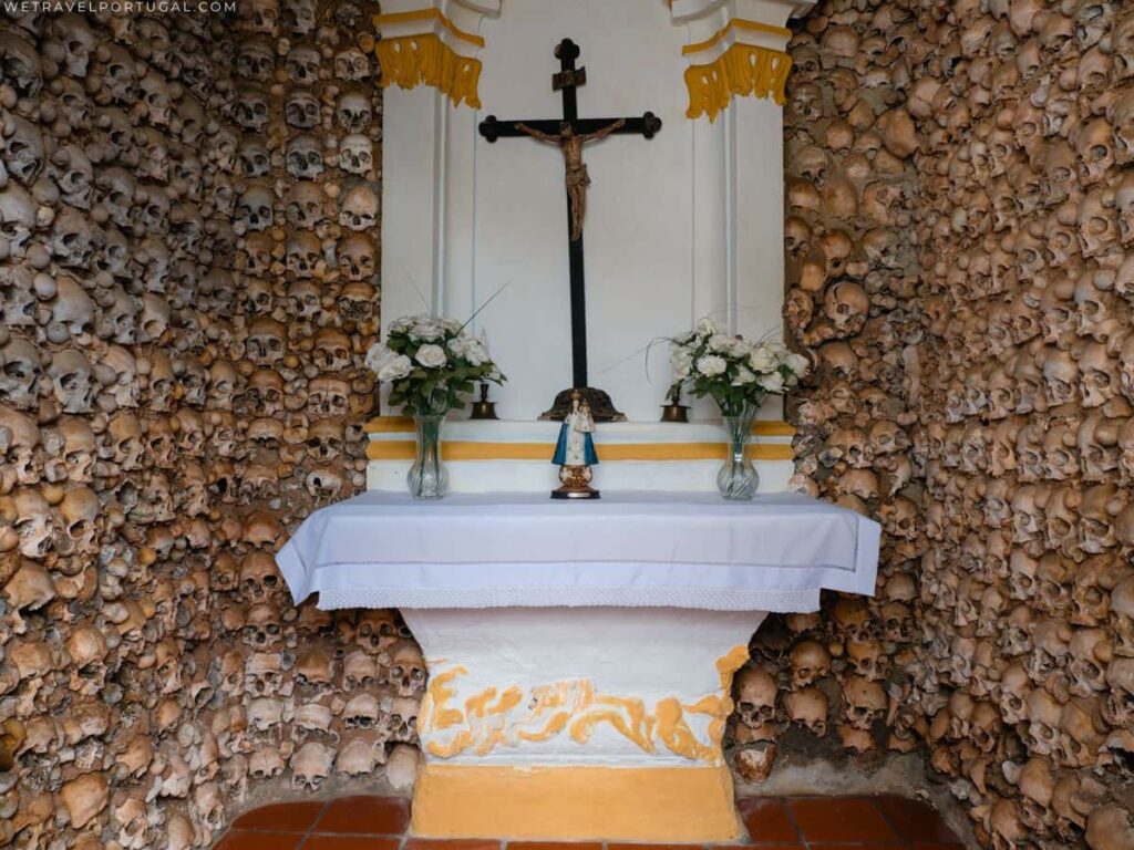 Inside the Bone Chapel of Monforte