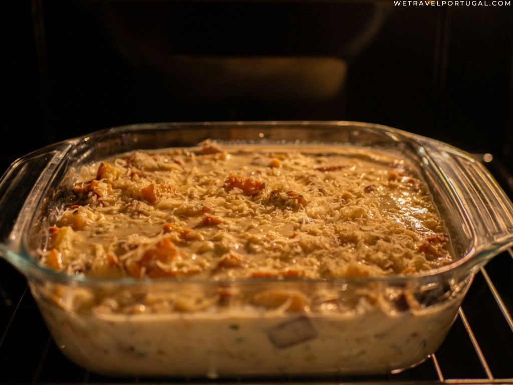 Oven baked bacalhau com natas