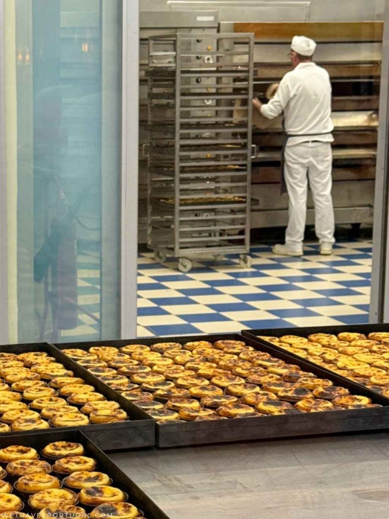 a batch of pasteis de belem