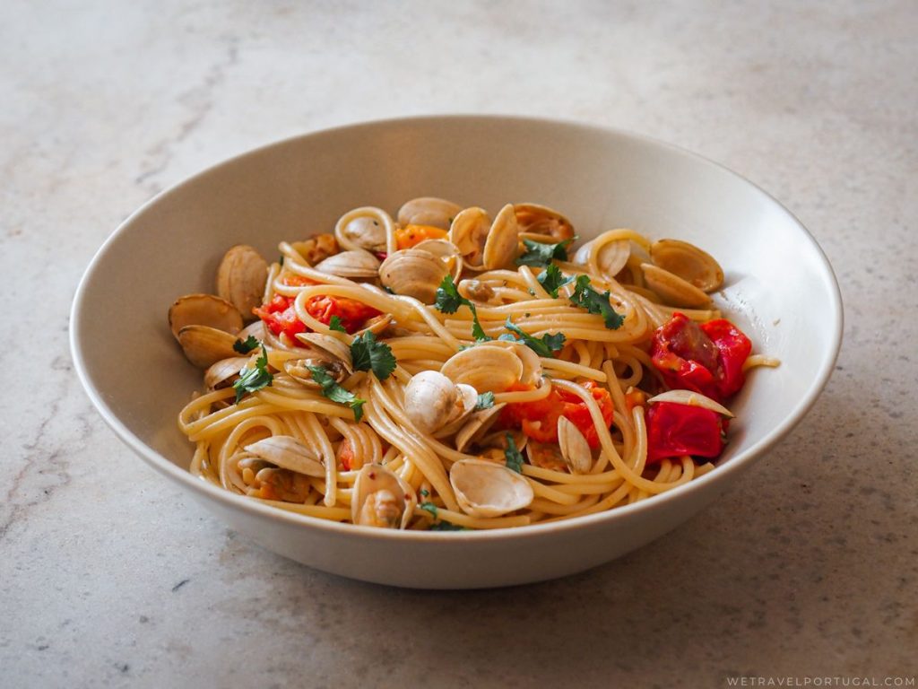 Portuguese Clam Spaghetti